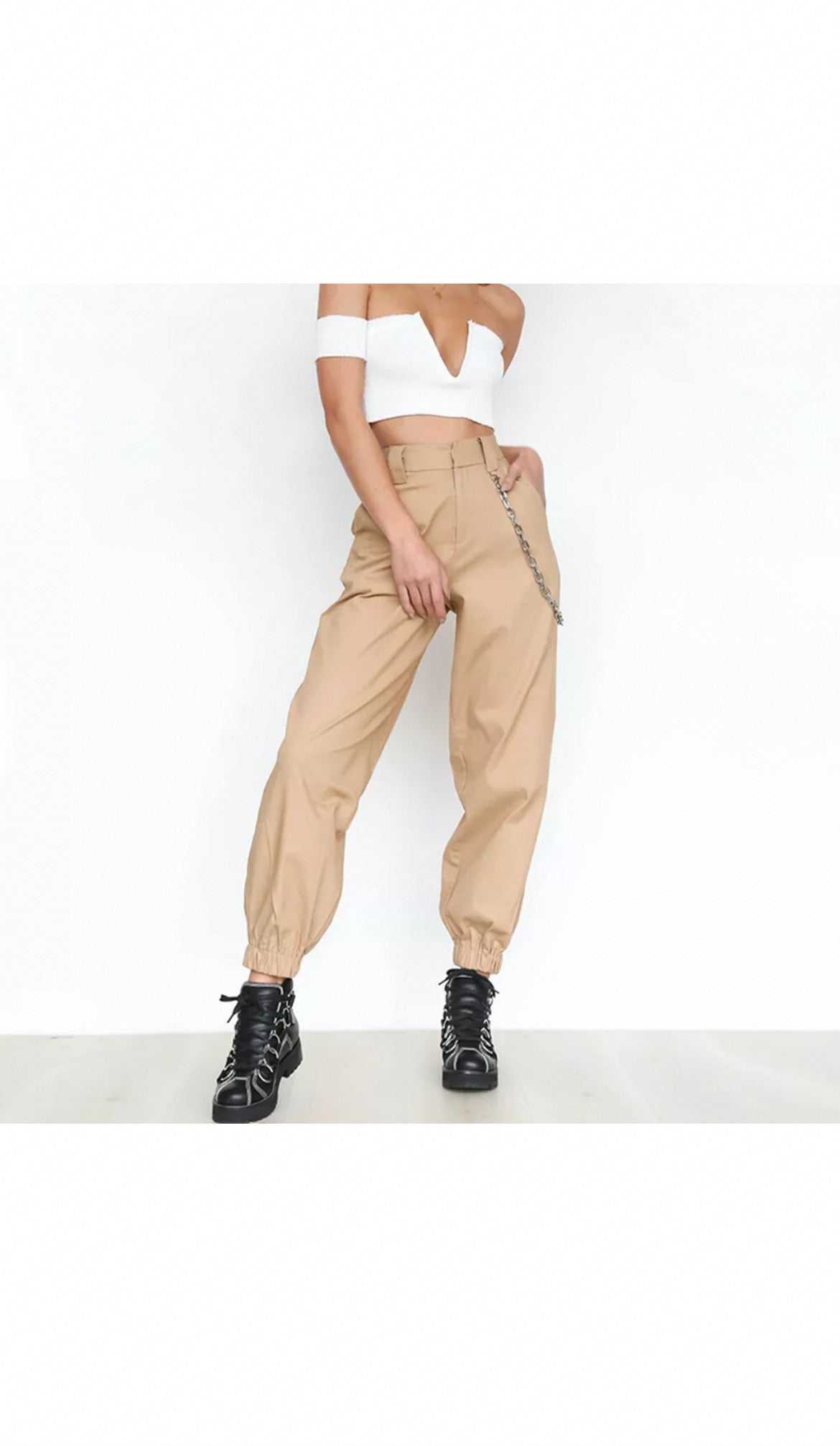 Samickarr Summer Savings Clearance!Cargo Pants For Women Women's Street  Style Fashion Design Sense Multi Pocket Overalls Drawstring Elastic Low  Waist Sports Pants 